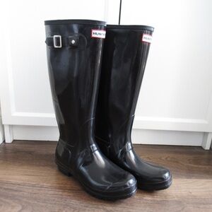 Black Rubber Hunter Boots